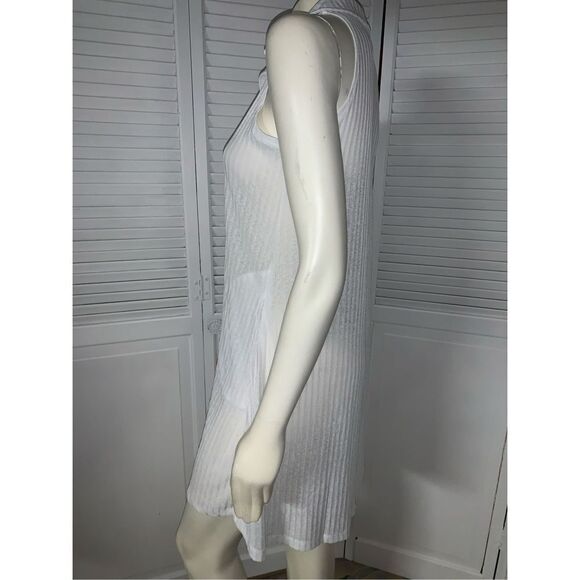 J Valdi Beachwear White Sleeveless Mini Dress Small - Picture 5 of 9